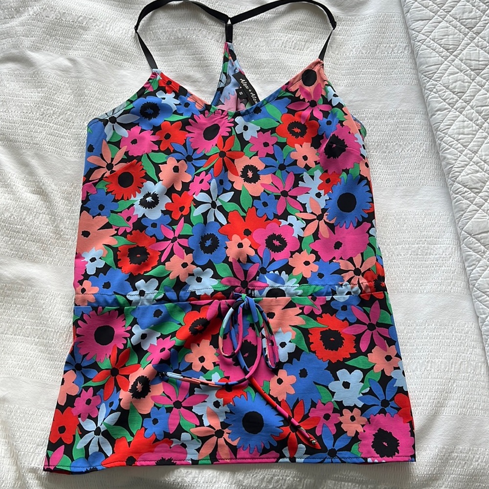 Alex & Alex - Floral Racerback Tank